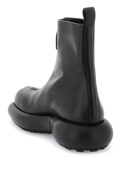 Shop Jil Sander Zippered Leather Ankle Boots Women In Black