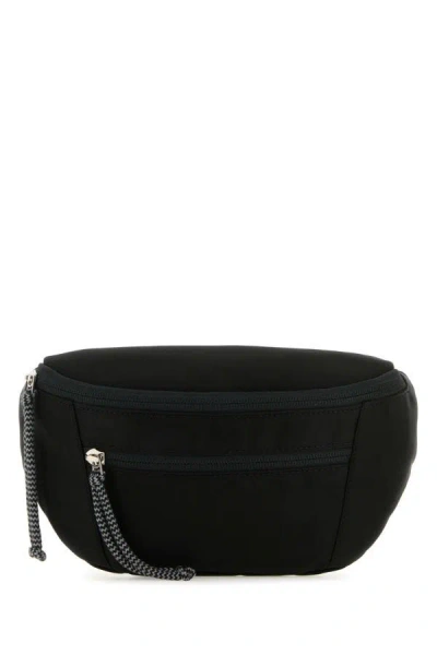 Shop Lanvin Man Black Nylon Curb Belt Bag