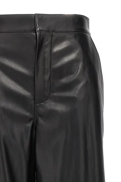 Shop Loewe Women 'anagram' Baggy Trousers In Black