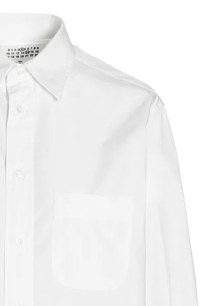 Shop Maison Margiela Women Poplin Shirt In White