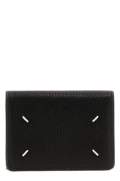 Shop Maison Margiela Women Snap Button Wallet In Black
