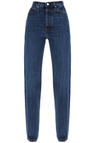 Shop Totême Toteme Organic Denim Classic Cut Jeans Women In Blue