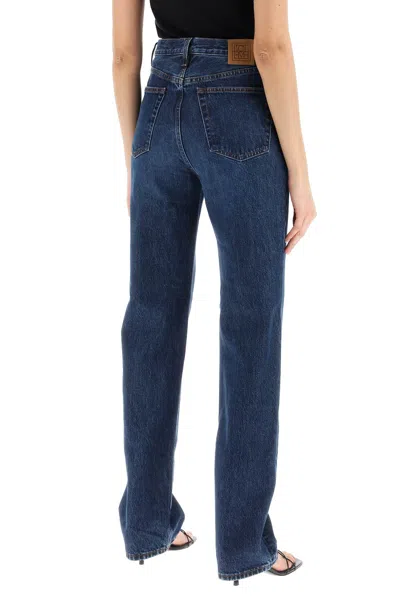 Shop Totême Toteme Organic Denim Classic Cut Jeans Women In Blue