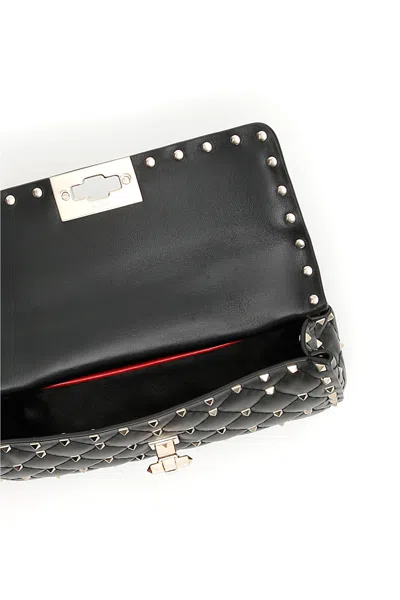 Shop Valentino Garavani Small Leather Rockstud Spike Bag Women In Black