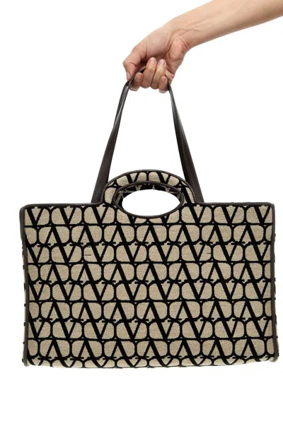 Shop Valentino Garavani Women  Garavani 'la Troisieme Toile Iconographe' Shopping Bag In Multicolor