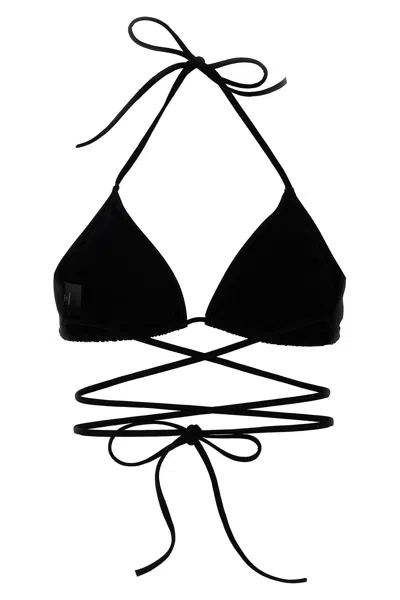 Shop Vetements Women 'logo' Bikini Top In Black