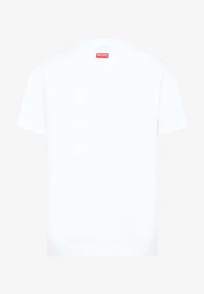 Shop Kenzo Boke Flower Crewneck T-shirt In White