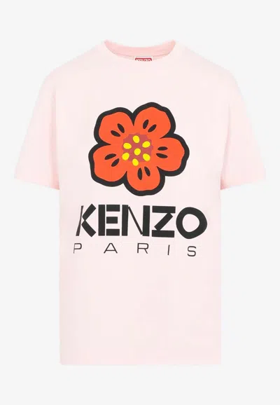 Shop Kenzo Boke Flower Crewneck T-shirt In Pink