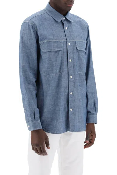 Shop Closed Cotton Chambray Shirt For