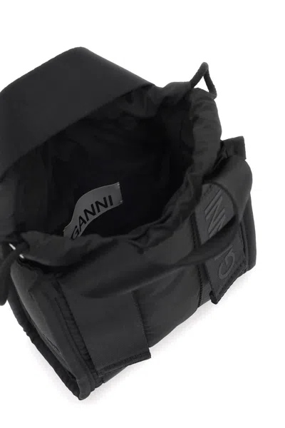 Shop Ganni Tech Mini Tote Bag