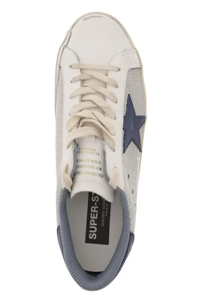 Shop Golden Goose "super Star Sneakers In Mesh And Leather