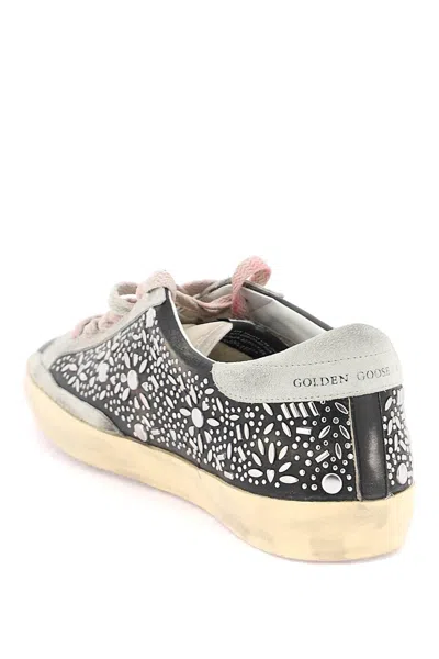 Shop Golden Goose Super Star Studded Sneakers With