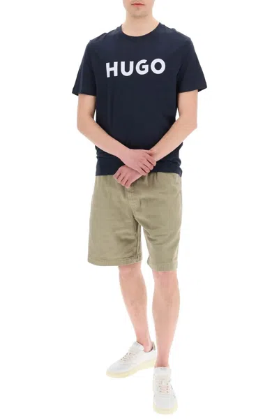 Shop Hugo Dulivio Logo T Shirt