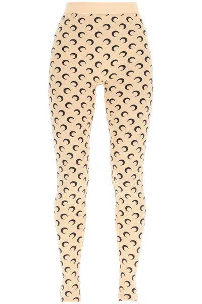 Shop Marine Serre All Over Moon Leggings