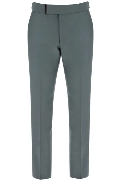 Shop Tom Ford Atticus Tailored Trousers In Mikado