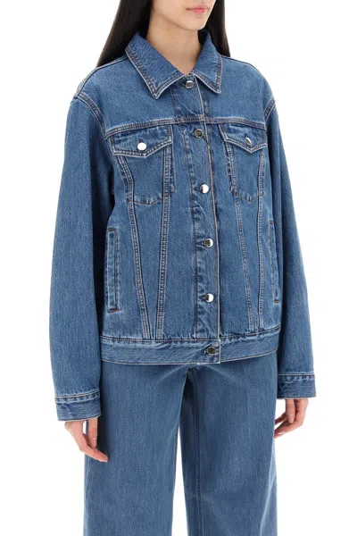 Shop Totême Toteme Classic Line Denim Jacket For Men Or Women