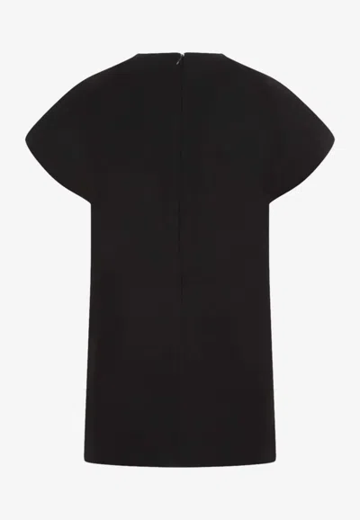 Shop Totême Cap-sleeve Top In Black
