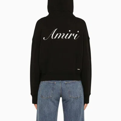 Shop Amiri Hoodie With Logo In Black