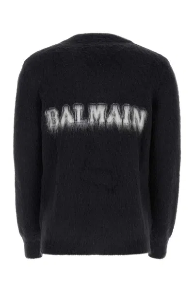 Shop Balmain Knitwear In Black