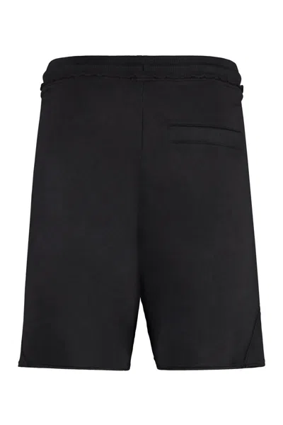 Shop Hugo Boss Boss Cotton Bermuda Shorts In Black
