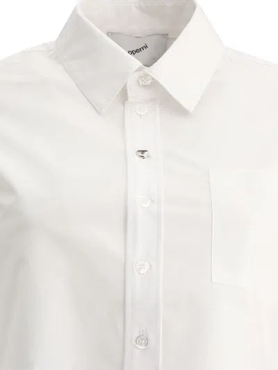 Shop Coperni Cropped Shirt In White