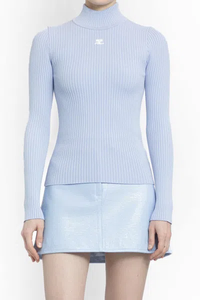 Shop Courrèges Knitwear In Blue