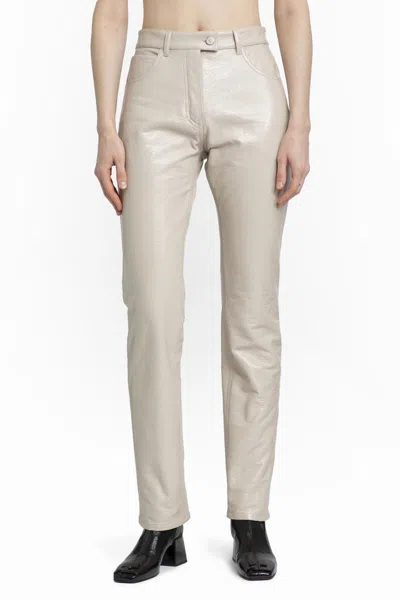 Shop Courrèges Trousers In Grey