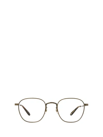 Shop Garrett Leight Eyeglasses In Antique Gold-redwood Tortoise