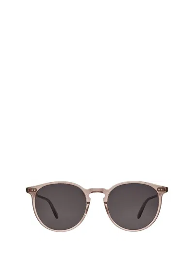Shop Garrett Leight Sunglasses In Desert Rose/semi-flat Black Licorice