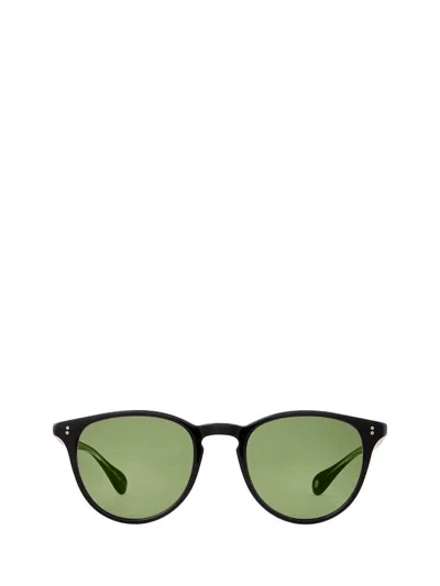 Shop Garrett Leight Sunglasses In Black/green