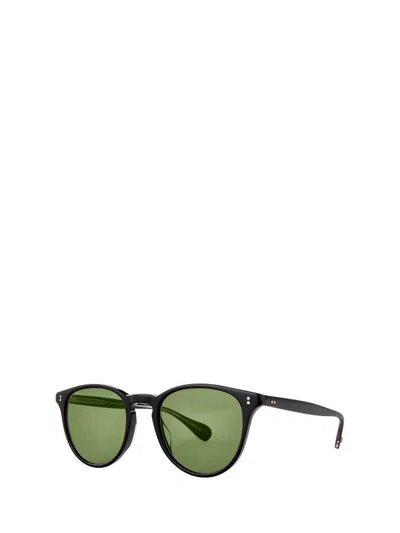 Shop Garrett Leight Sunglasses In Black/green