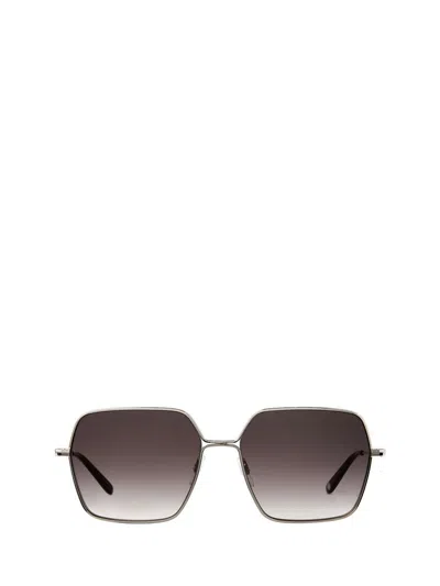 Shop Garrett Leight Sunglasses In Silver-barolo/waning Moon Gradient