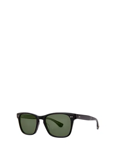 Shop Garrett Leight Sunglasses In Black/g15