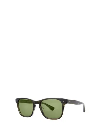Shop Garrett Leight Sunglasses In Douglas Fir/green