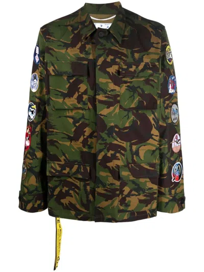 Shop Off-white Jackets In Army