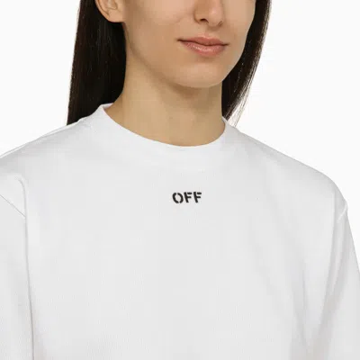 Shop Off-white ™ Short T-shirt With Logo