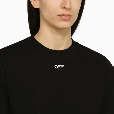 Shop Off-white ™ Short T-shirt With Logo In Black