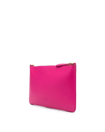 Shop Pinko Clutch Bag In Rose