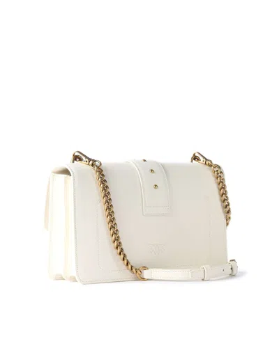 Shop Pinko Shoulder Bag In White