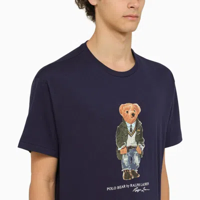 Shop Polo Ralph Lauren Polo Bear Newport Classic-fit T-shirt In Blue