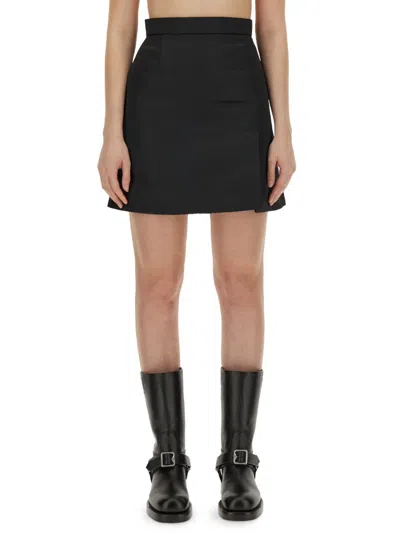 Shop Nina Ricci Mini Skirt In Black