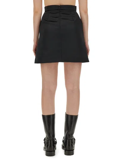 Shop Nina Ricci Mini Skirt In Black