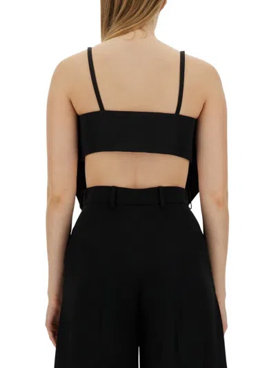 Shop Nina Ricci Top With Bow In Black