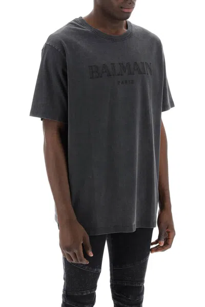 Shop Balmain Vintage  T-shirt In Grey