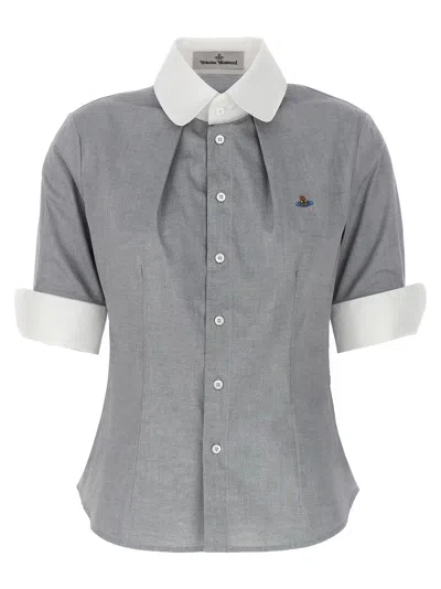 Shop Vivienne Westwood Toulouse Shirt, Blouse In Gray