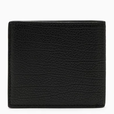 Shop Burberry Black Leather B Cut Wallet