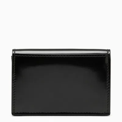 Shop Ferragamo Black Leather Horizontal Card Holder