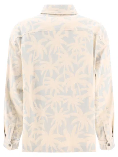 Shop Palm Angels "palms" Overshirt Jacket