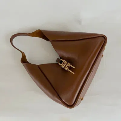 Pre-owned Givenchy Medium G-hobo Caramel Bag