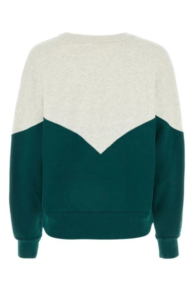 Shop Isabel Marant Étoile Isabel Marant Etoile Woman Two-tone Cotton Blend Houston Sweatshirt In Multicolor